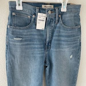 Madewell Jeans Ankle Crop Straight Leg NWT